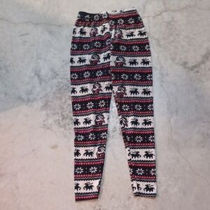 * Always size M Festive Patterned Leggings soft Santa deer